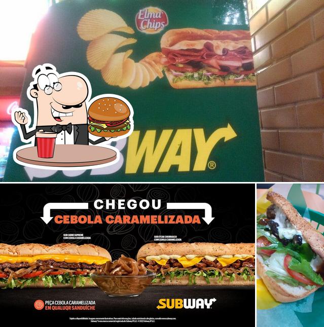 Peça um hambúrguer no Subway