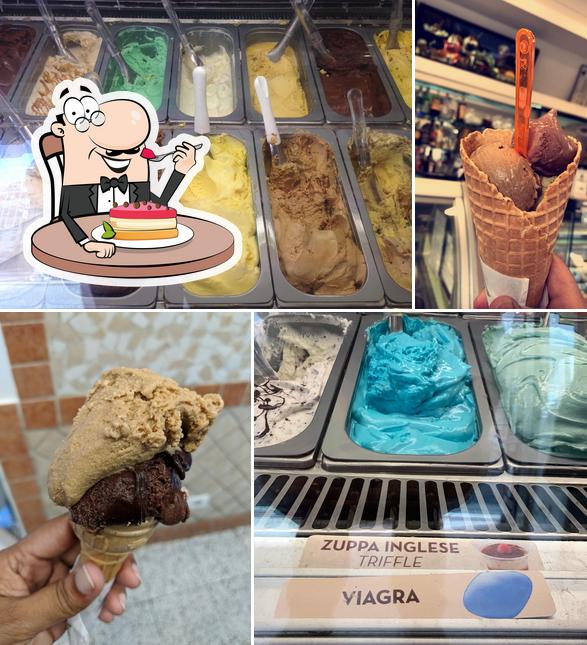 Mariotti Gelateria serve un'ampia varietà di dolci