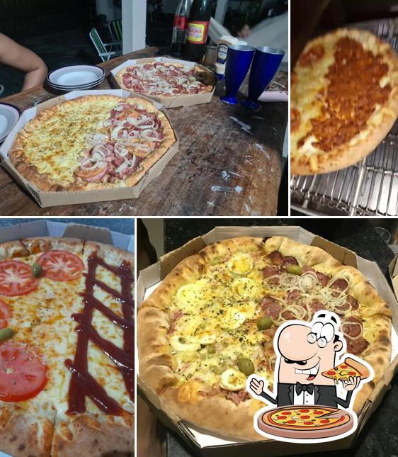 Consiga diferentes variedades de pizza