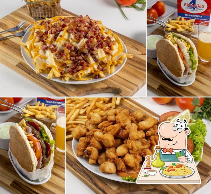 4 estações Lanches e Porções