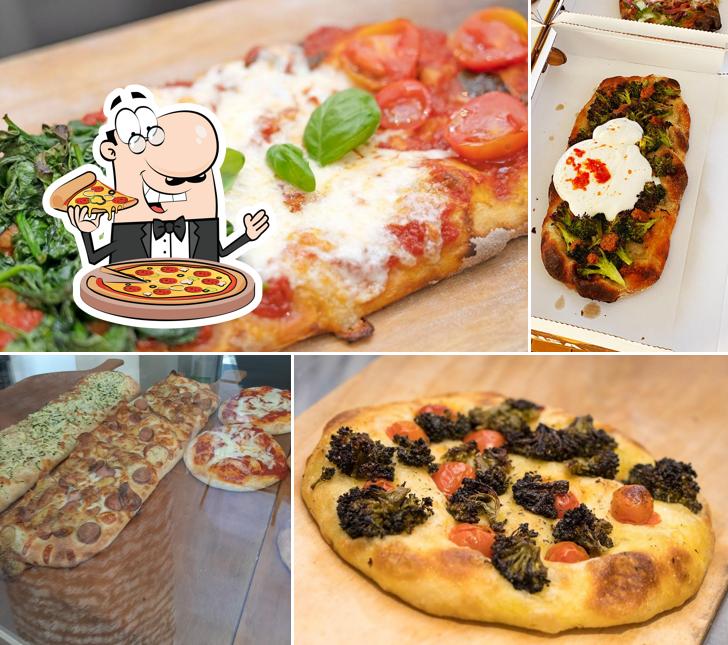 Bestellt diverse Variationen von Pizza