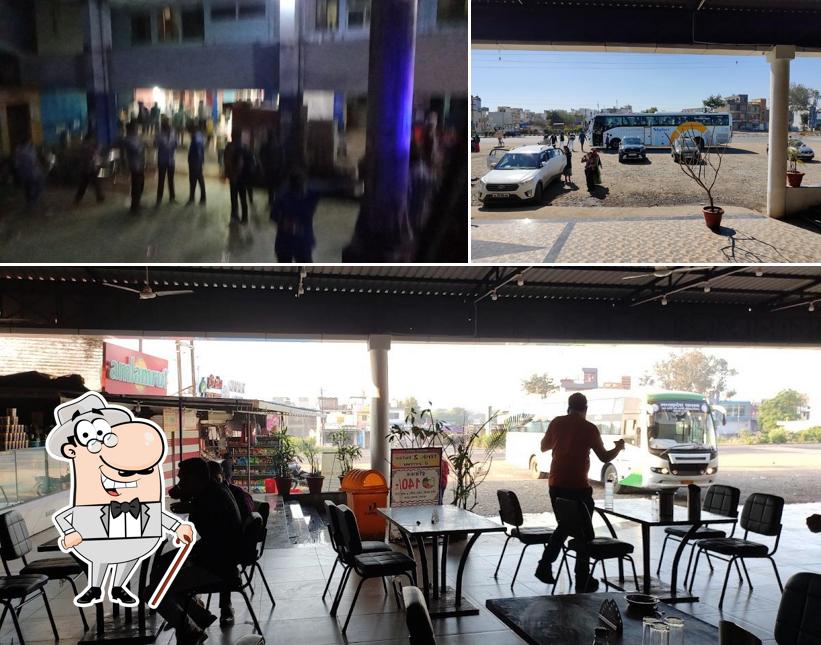 The restaurant's exterior and interior