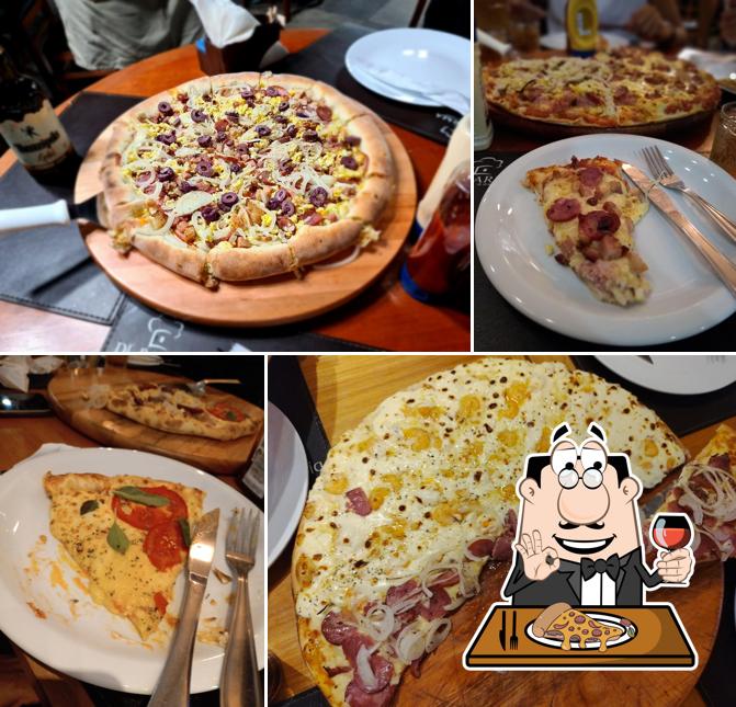 Escolha diferentes tipos de pizza