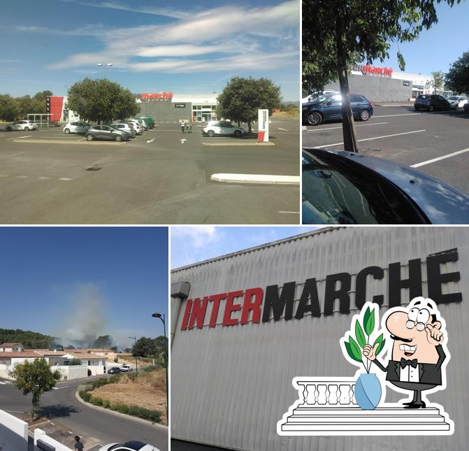 L'extérieur de Intermarché SUPER Lignan-Sur-Orb