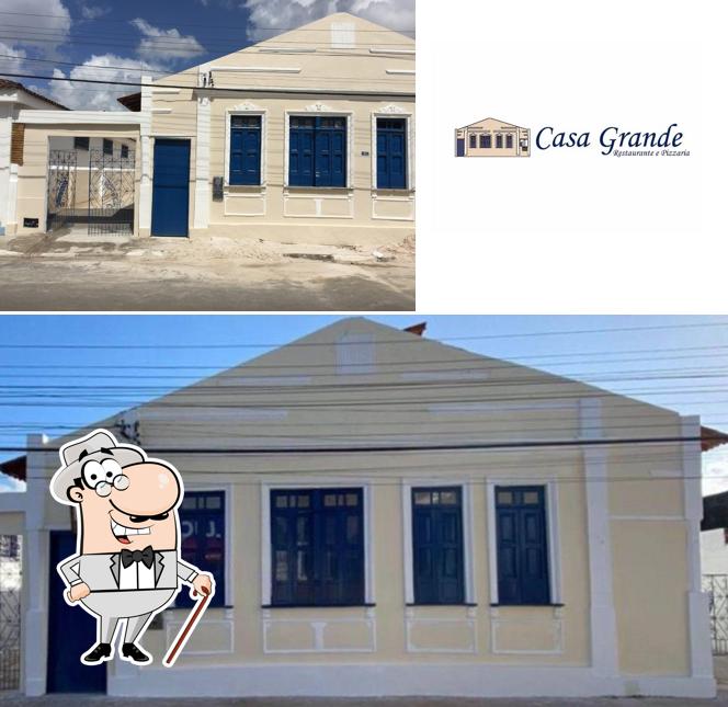 O exterior do Restaurante Casa Grande