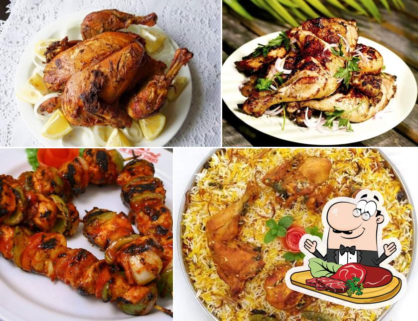 Get meat meals at Friends & Family Restaurant