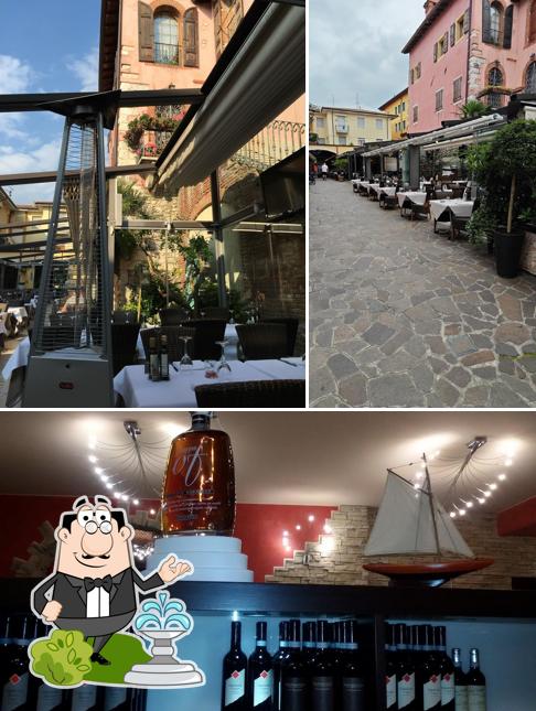La esterno e interni del ristorante