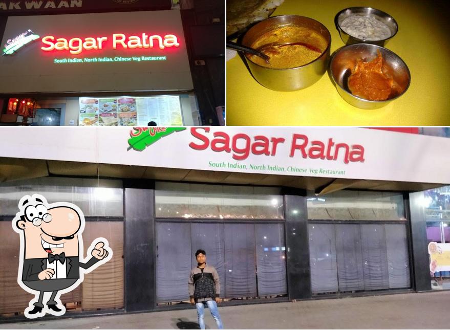 The photo of exterior and food at Sagar Ratna