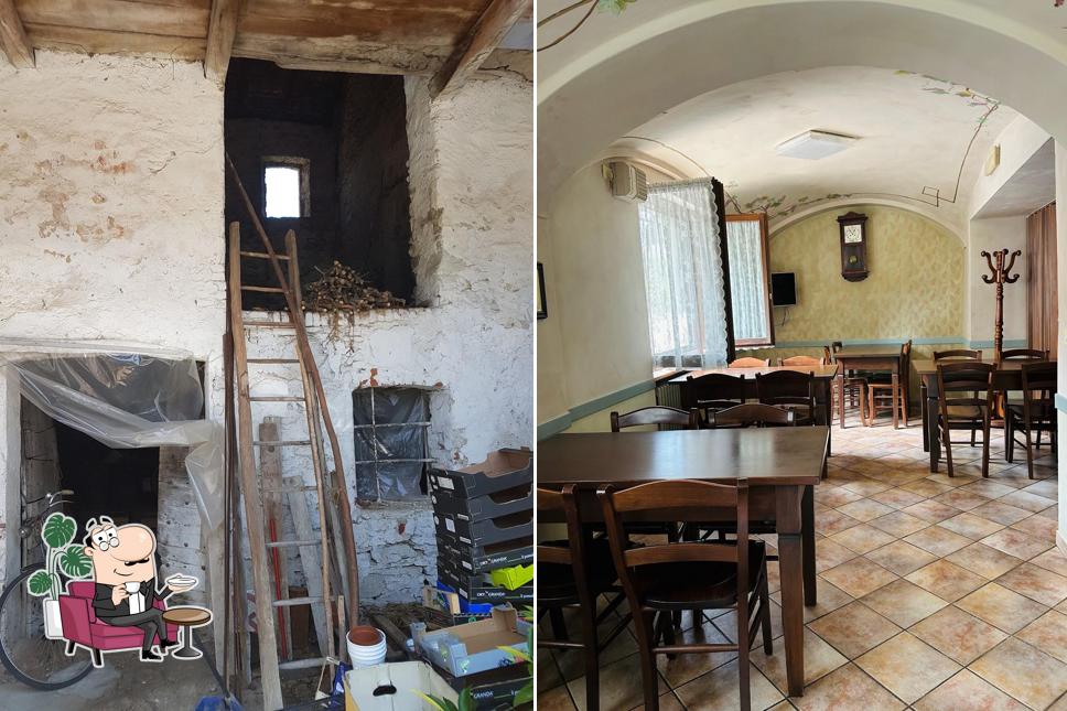 L'intérieur de Osteria Degli Amici