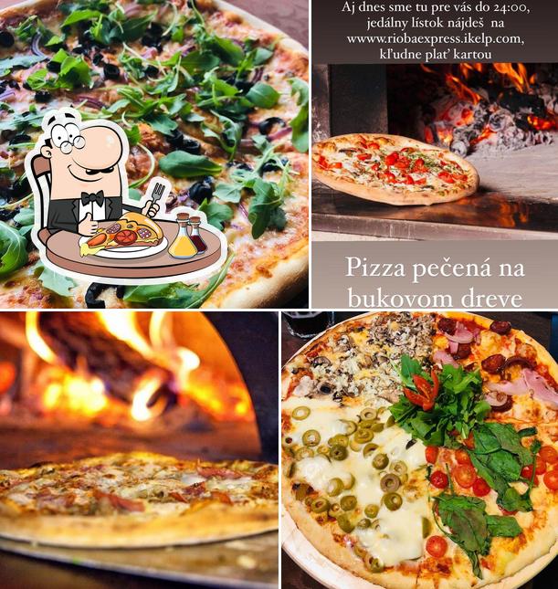 Elige una pizza en Pizzéria Rioba