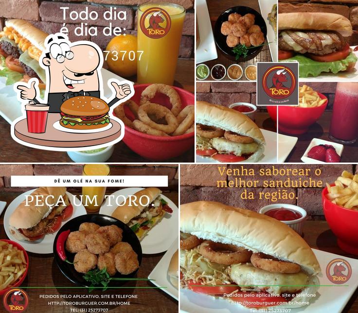 Peça um hambúrguer no Toro Burguer