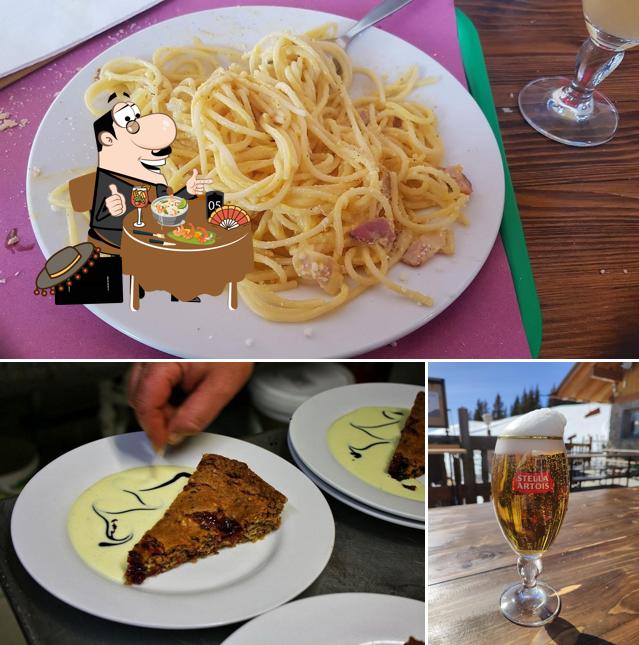 This is the picture depicting food and beer at Ristoro La Ciasela - 2032 mt
