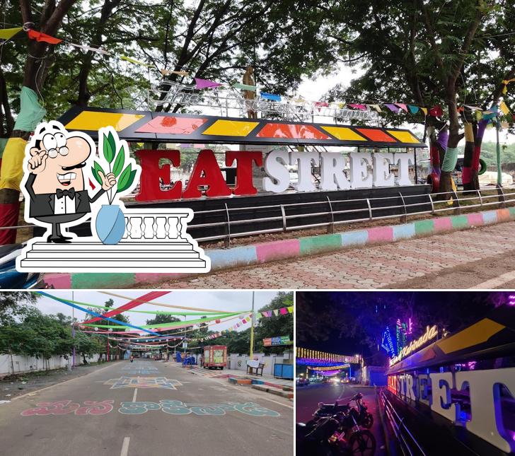 You can get some fresh air at the outside area of EATSTREET kakinada