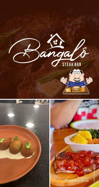 Comida em Bangalô Steak Bar