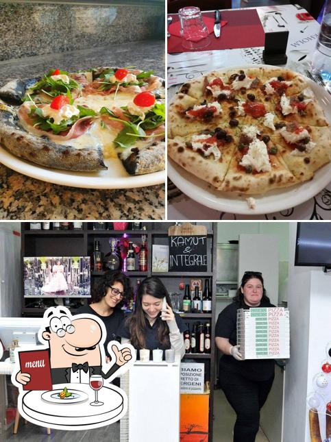 La foto di cibo e bancone da bar da Pizzeria Desiderio