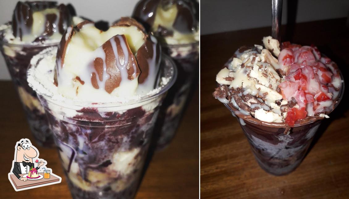 Toca do Açaí Delivery serve uma gama de pratos doces