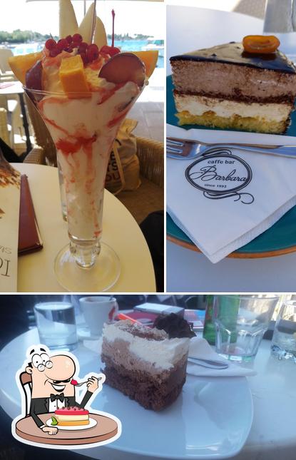 Caffe bar "Barbara" provides a range of desserts