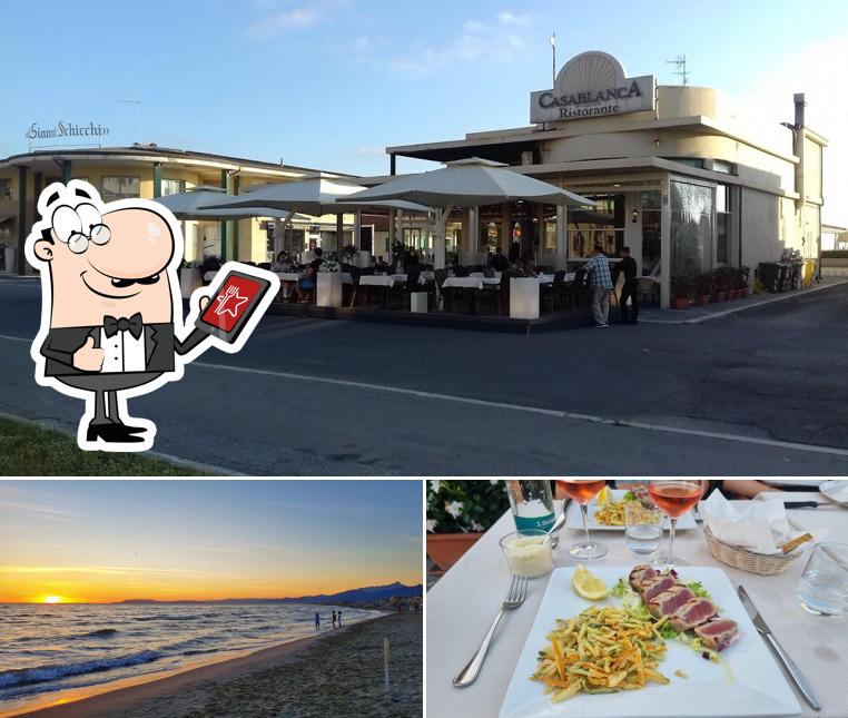La immagine di esterno e cibo da Ristorante Casablanca