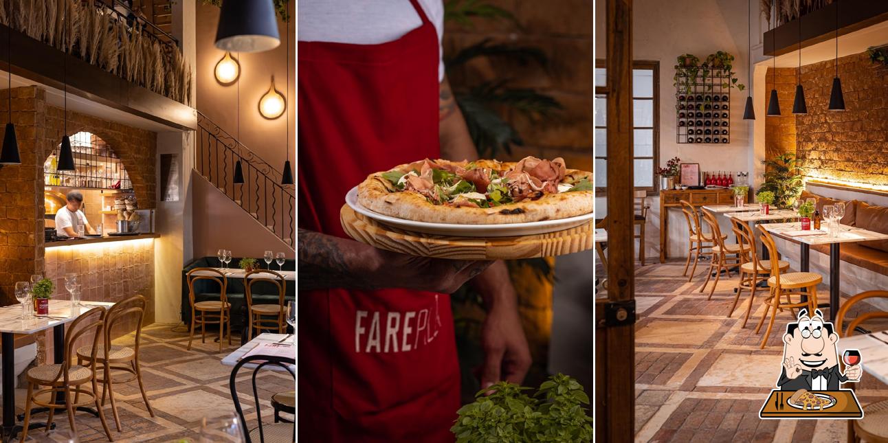 Escolha pizza no Fare Trattoria - (Shopping da Gávea)
