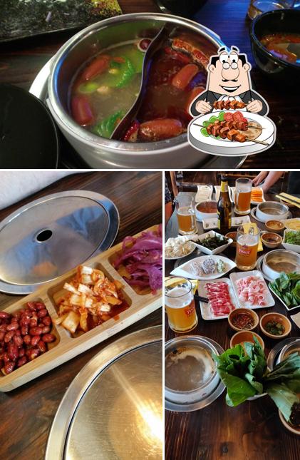 Comida en Tang Hotpot 唐火锅