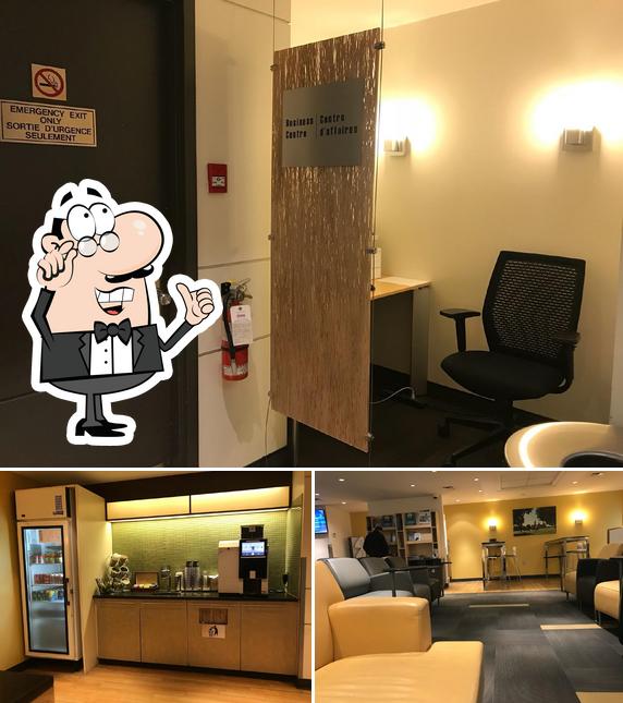 Installez-vous à l'une des tables de VIA Rail Business Lounge