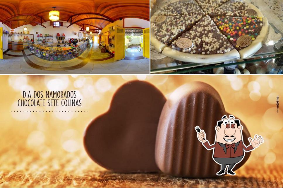 Comida em Chocolate Sete Colinas