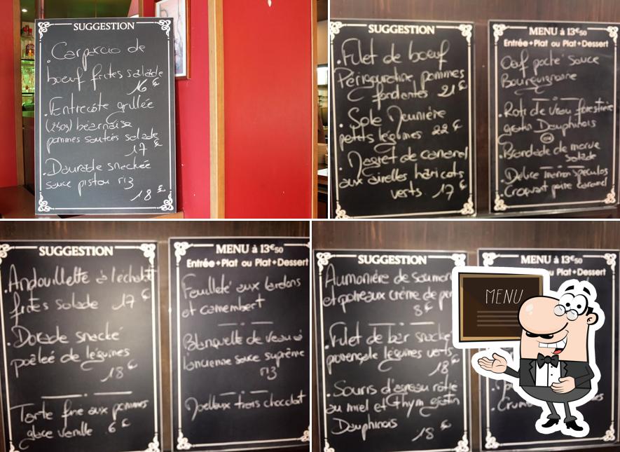 Découvrez le menu du jour sur le tableau