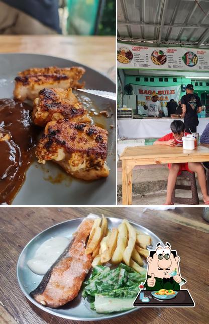 Pork chop at Steak Kampung Genesa