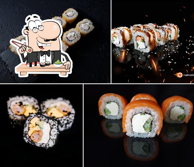 В "RushRolls" попробуйте суши и роллы