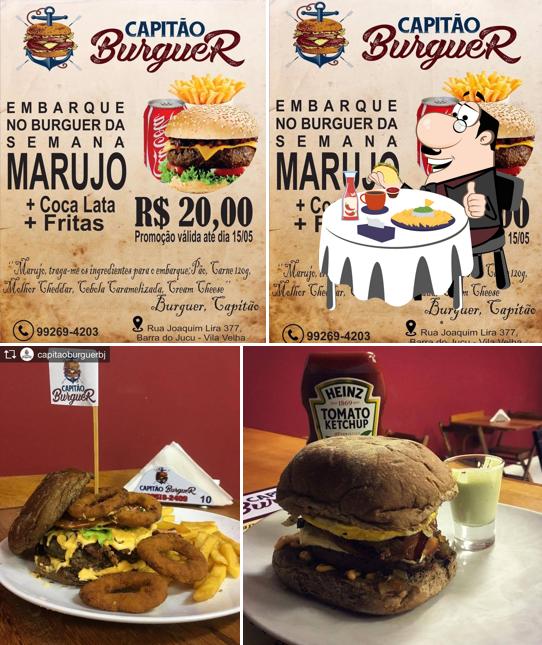 Hambúrguer em Capitão Burguer