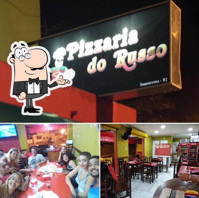 O interior do Pizzaria Do Russo