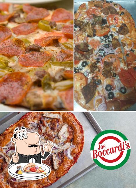 Try out pizza at Joe Boccardi's