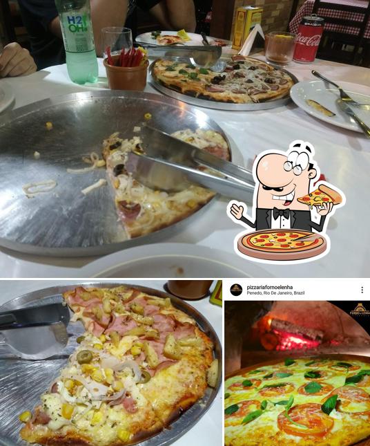 Consiga diferentes variedades de pizza