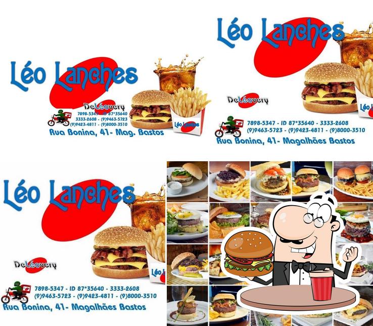 Consiga um hambúrguer no Léo Lanches