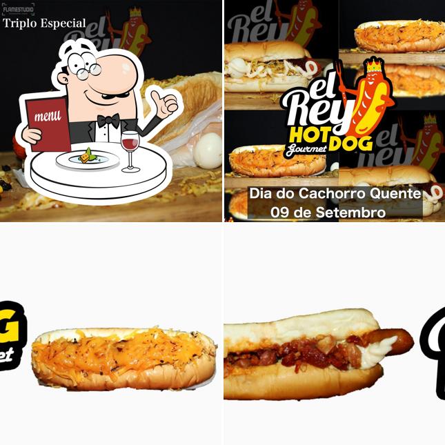 Comida em El Rey Hot Dog Gourmet Castelo