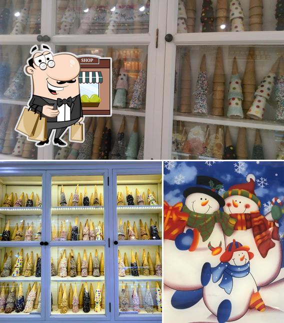 Dai un’occhiata alla foto che raffigura la esterno e interni di Gelati e Mozzarelle