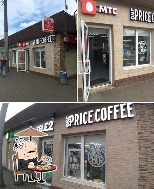 The exterior of One Price Coffee