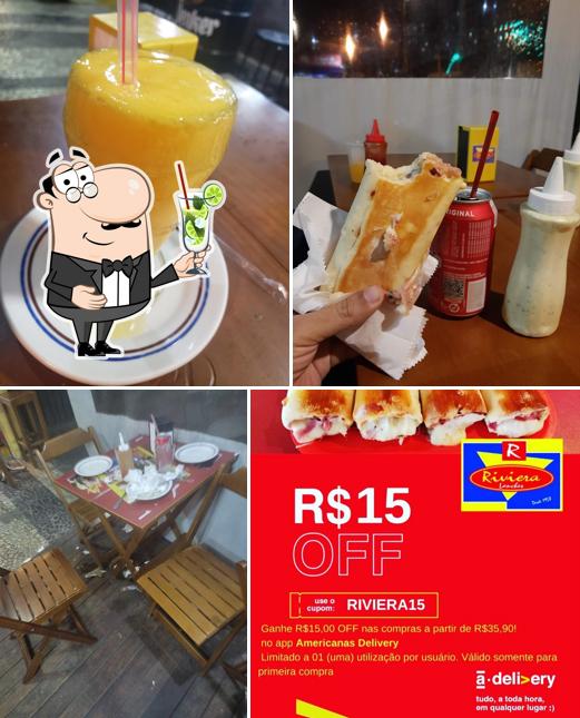 Desfrute de um drinque no Riviera Lanches