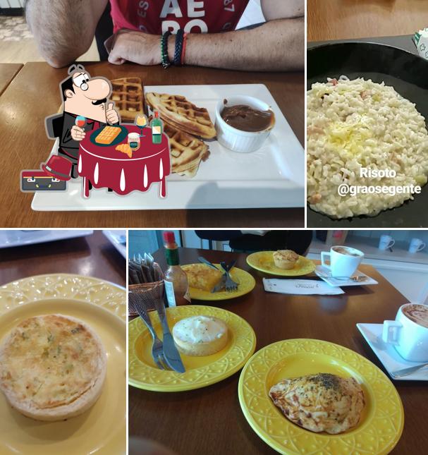 Waffles em Grãos e Gente Cafeteria
