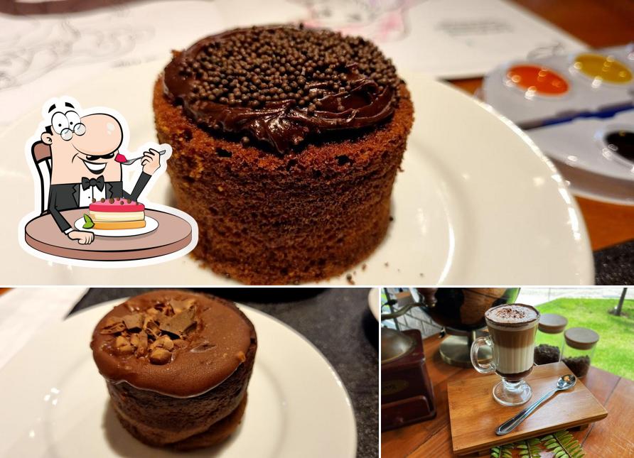 Start Coffee serve uma escolha de pratos doces