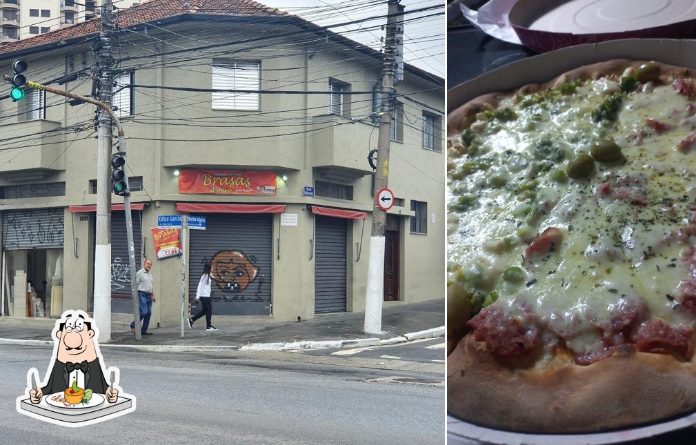 Comida em Pizzaria Brasas D´ Ouro