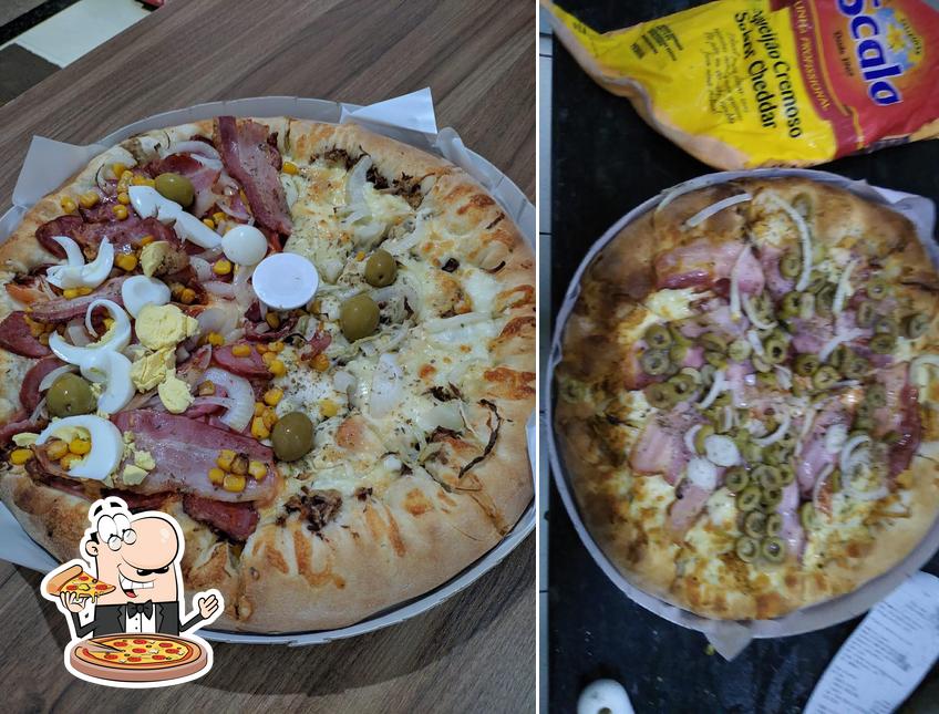 Peça diferentes tipos de pizza