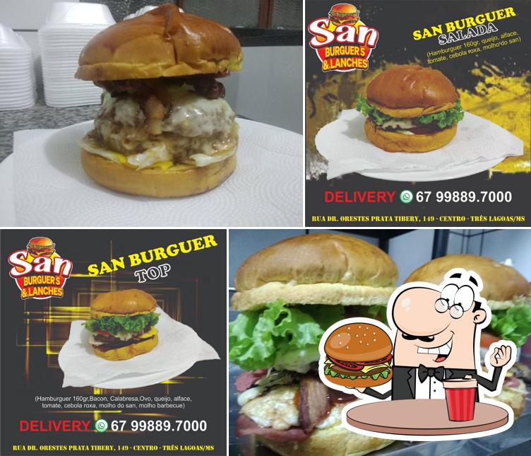 Delicie-se com um hambúrguer no San BURGUERS & LANCHES