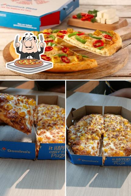 At Domino's Pizza Swami Vivekananda Nagar, Kota, you can taste pizza