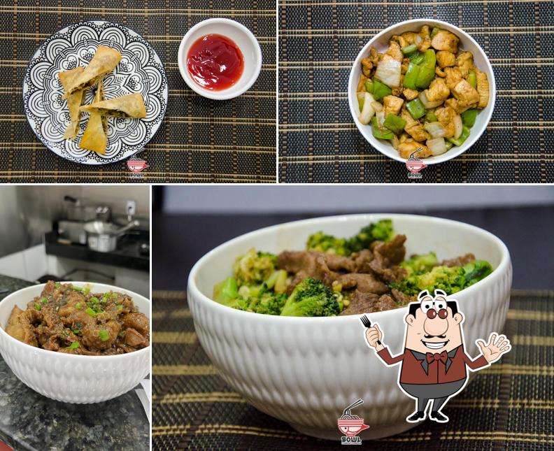 Platos en Bowl Comida Chinesa