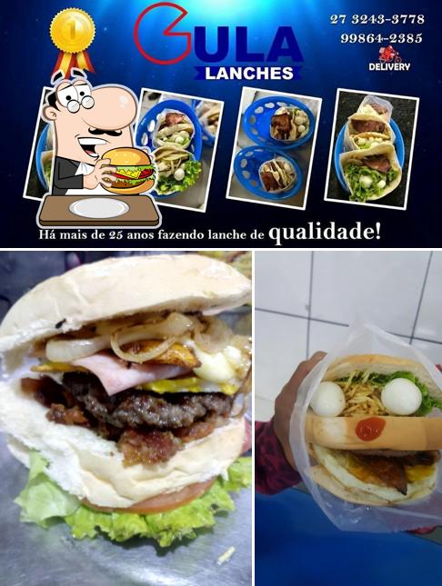 Peça um hambúrguer no Gula Lanches