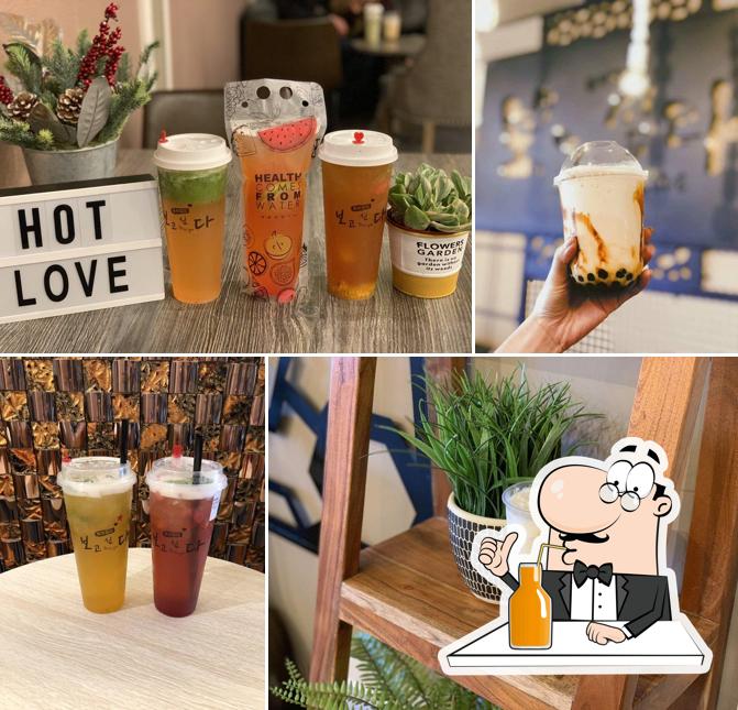 Enjoy a beverage at Hot Love Cafe