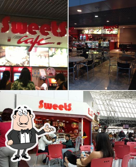 O interior do Sweets Café