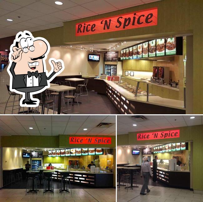 The interior of Rice 'N Spice