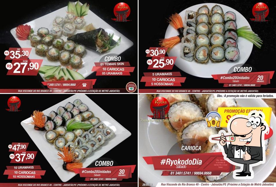 Experimente diferentes opções de sushi